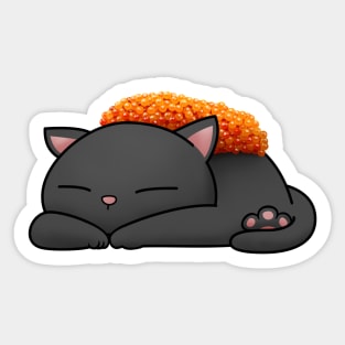 Chubby Cat Tobiko Sushi Sticker